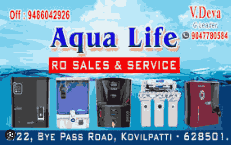 Aqua Life RO Water Purifier in Kovilpatti